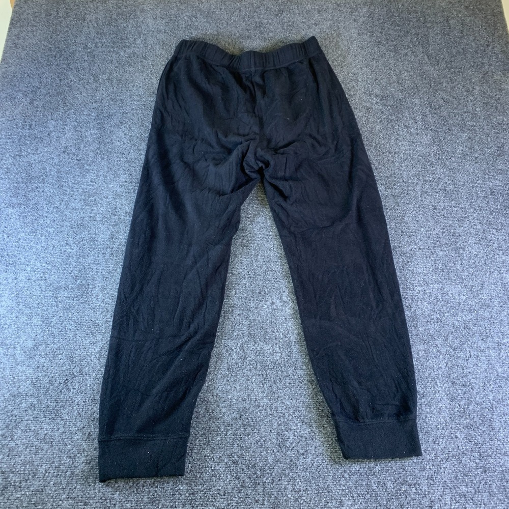 Uniqlo Joggers Sweatpants Mens 28x25.5 Black Elastic Waist Tapered Leg Everyday